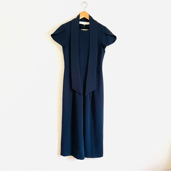 Club Monaco crepe navy jumpsuit - Picture 1 of 10